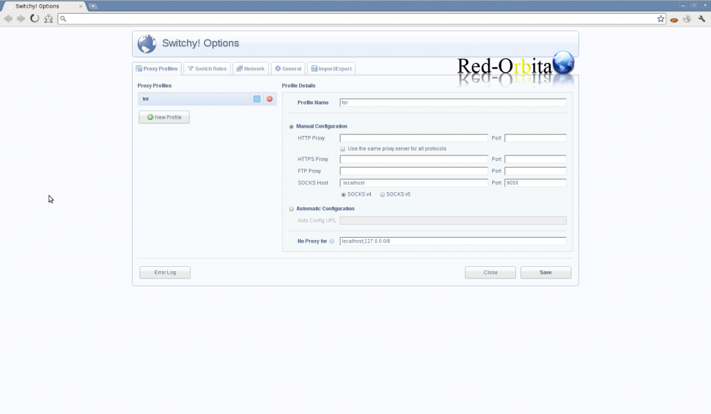Browse anonymously using Tor, vidalia and privoxy in Chromium/Chrome