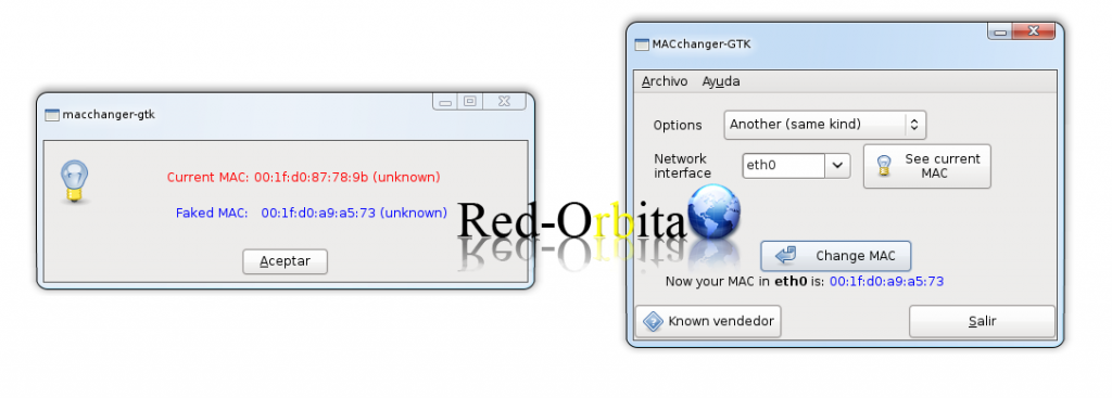 Change the Mac address in GNU/Linux