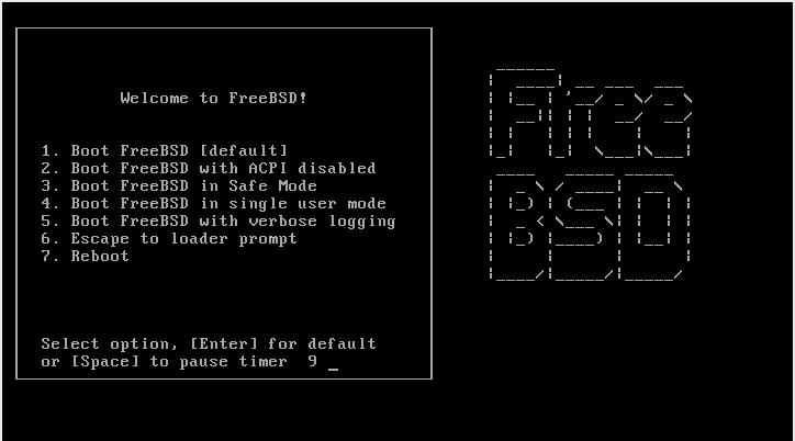 Install FreeBSD