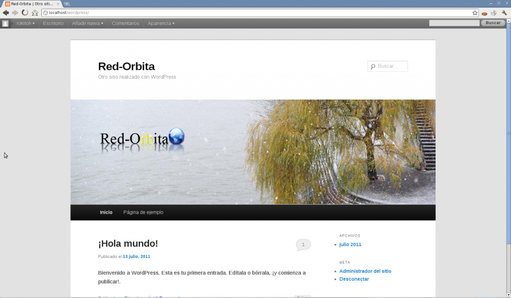 WordPress admin