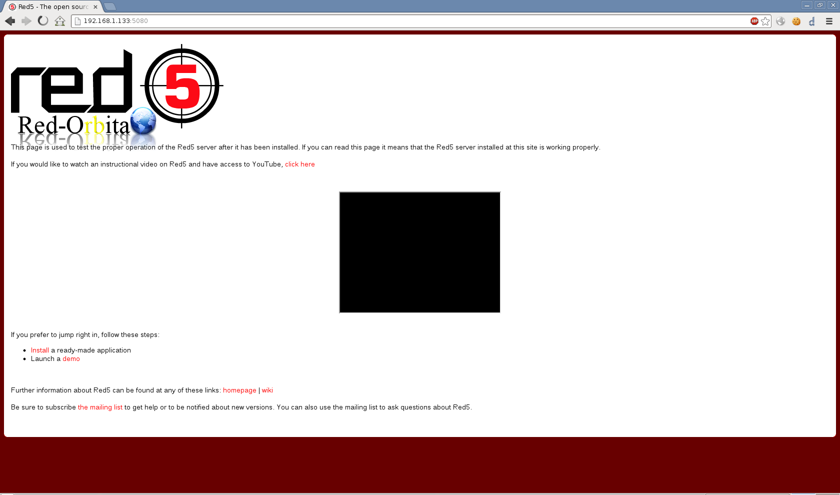 Instalación servidor RED5 en GNU/Linux