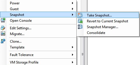 snapshot en vmware
