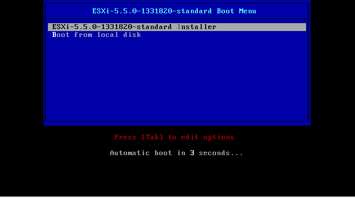 Instalar servidor ESXI
