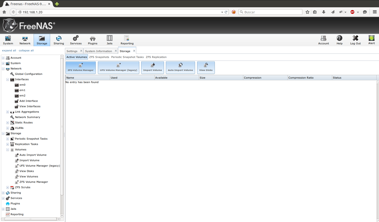 Crear volumen en FreeNAS y conectar en VMware vsphere mediante NFS