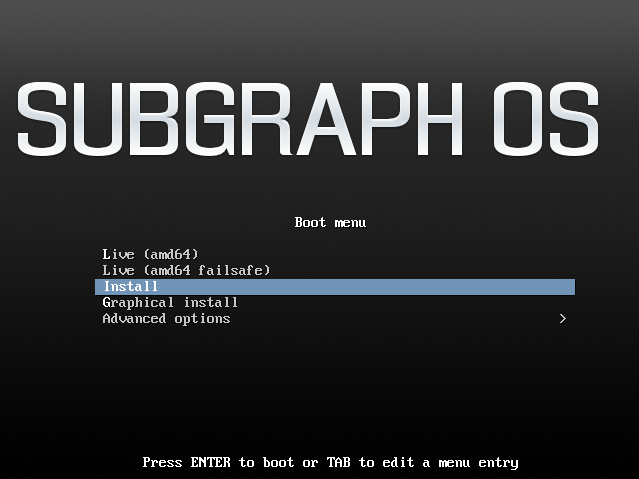 Instalación de Subgraph OS