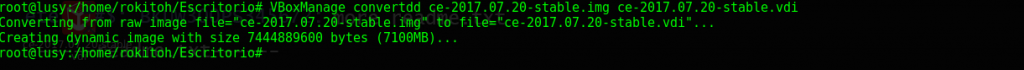 Como convertir de IMG a VDI para usar en VirtualBox