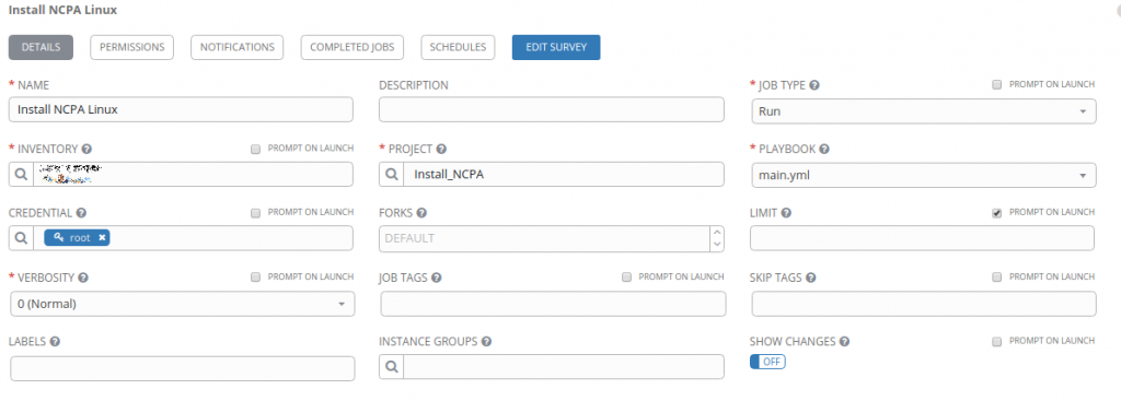 Automatización instalación NCPA con Ansible AWX