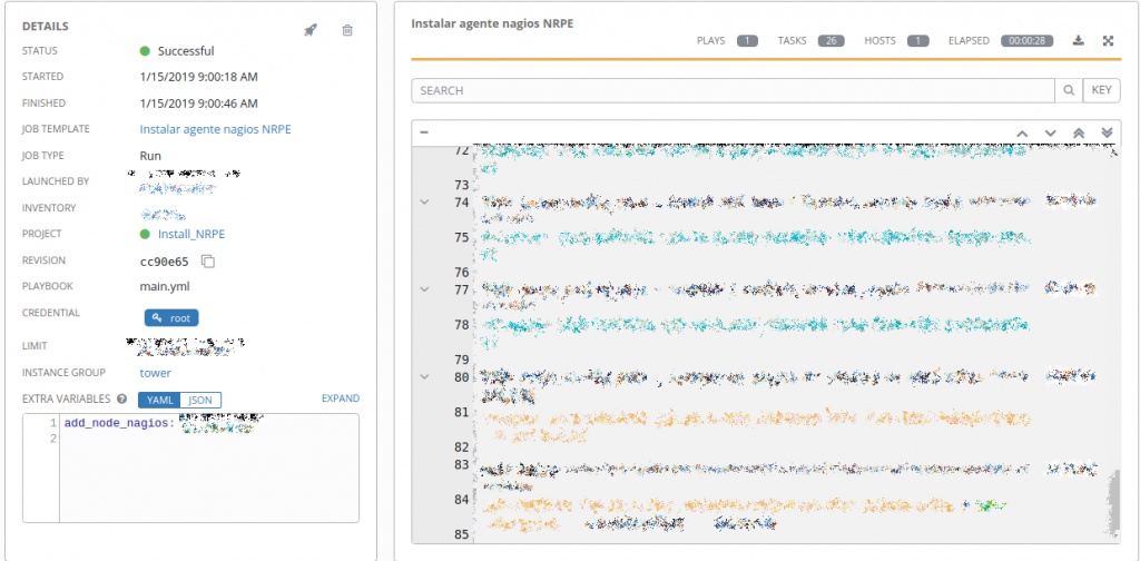 Automatización de instalación de agente NRPE con Ansible AWX
