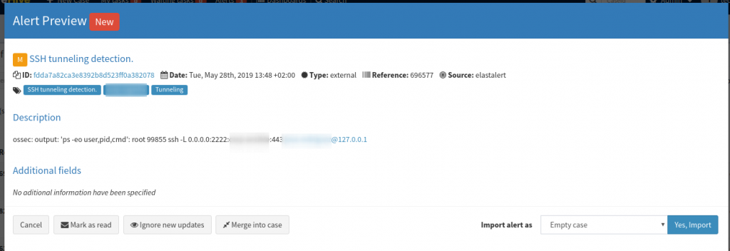 Detección de túneles SSH con wazuh