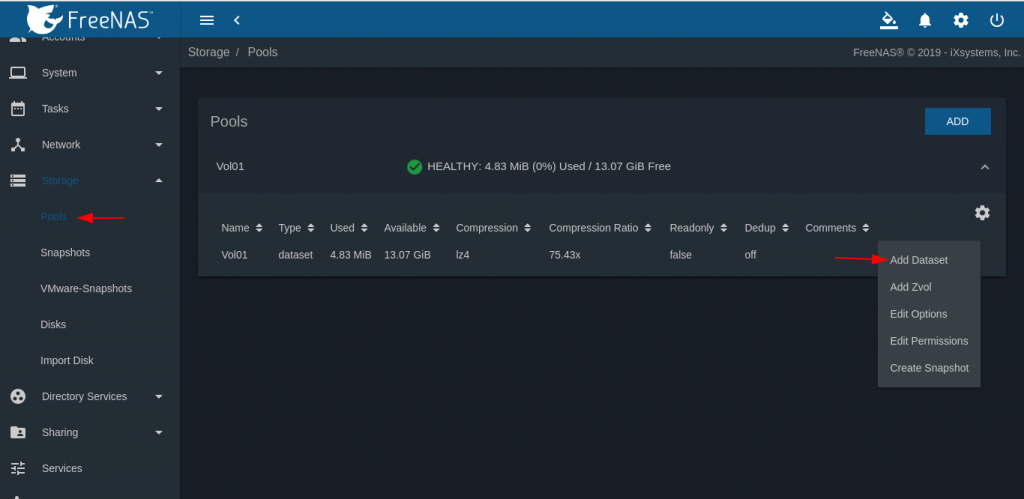 FreeNAS: habilitar y configurar el almacenamiento de objetos en FreeNAS 11.x (Minio)