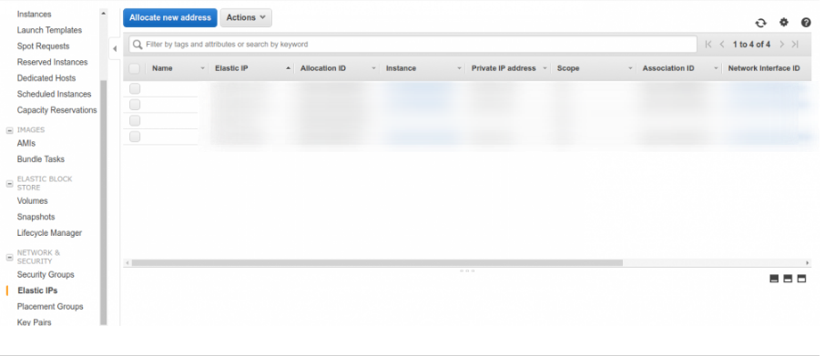 Configurar Elastic IP en AWS