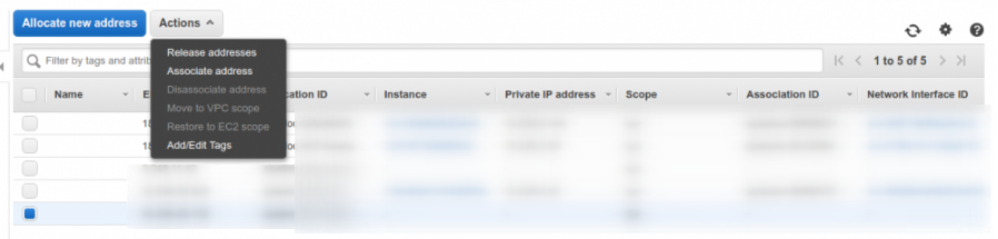 Configurar Elastic IP en AWS