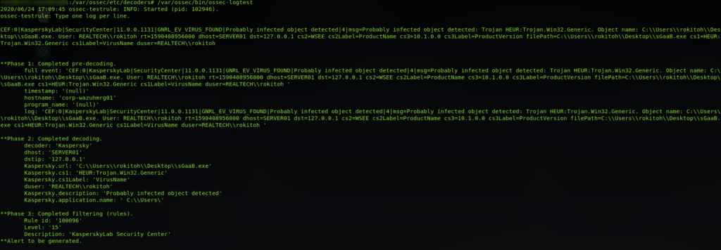 Integrar Kaspersky Security Center con Wazuh