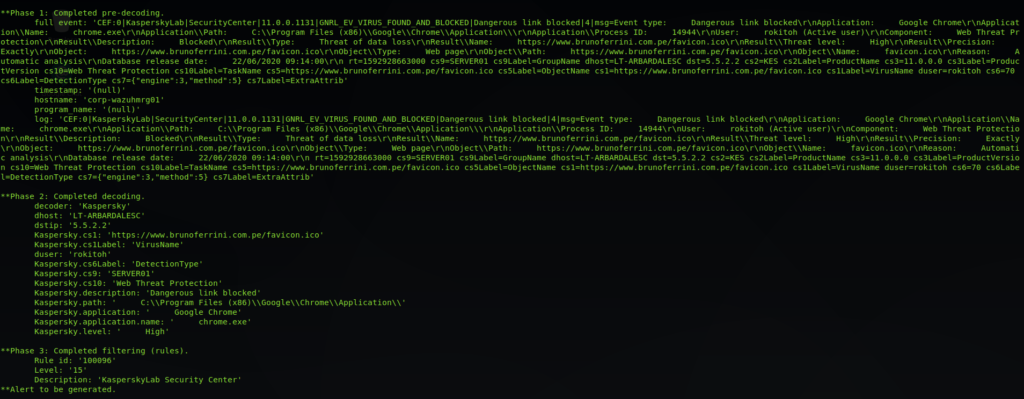 Integrar Kaspersky Security Center con Wazuh