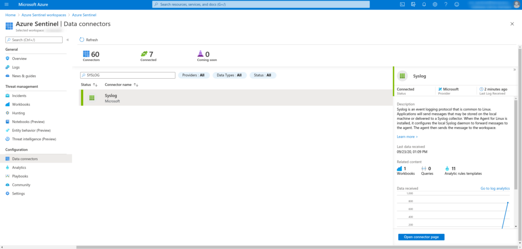 Configurar reenviador de Syslog en Azure Sentinel