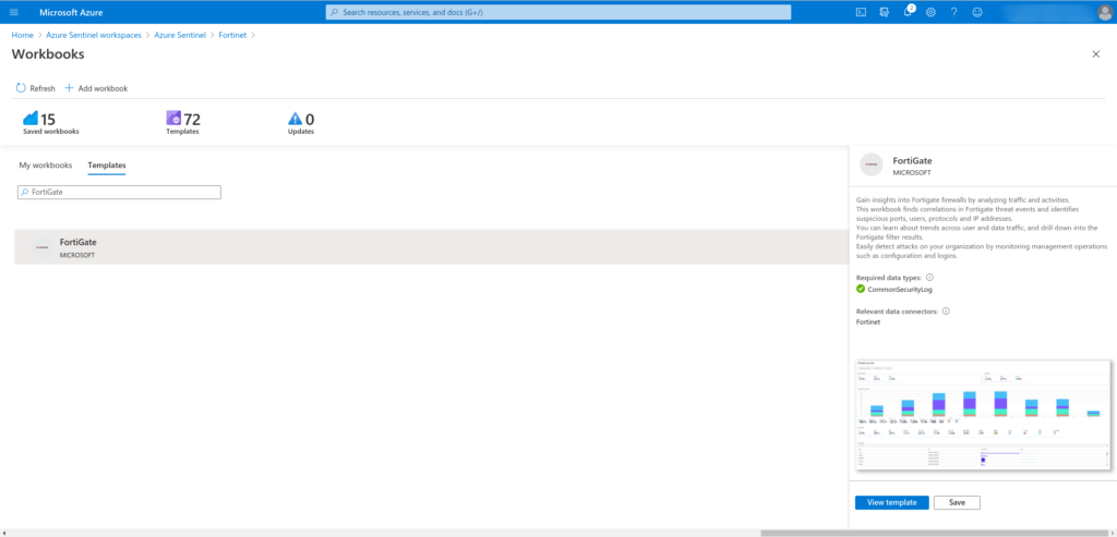 Conectar datos de Fortinet a Azure Sentinel