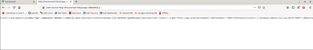 HackTheBox – Horizontal Writeup