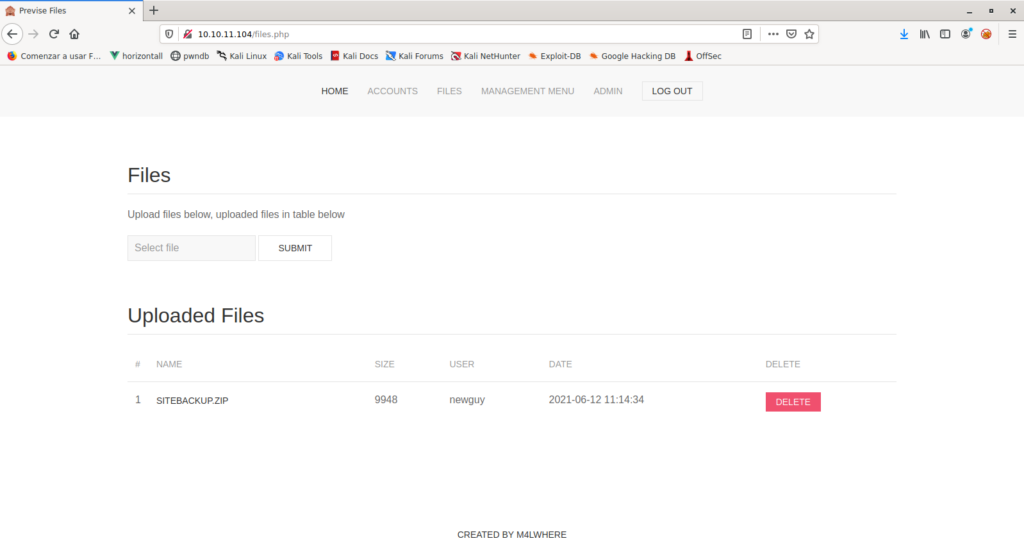 HackTheBox – Previse Writeup