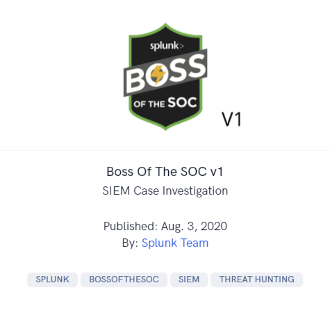 Cyberdefenders – Boss Of The SOC v1 writeup