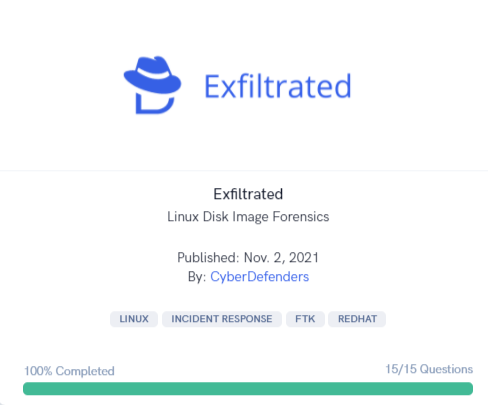 Cyberdefenders – Exfiltrated writeup