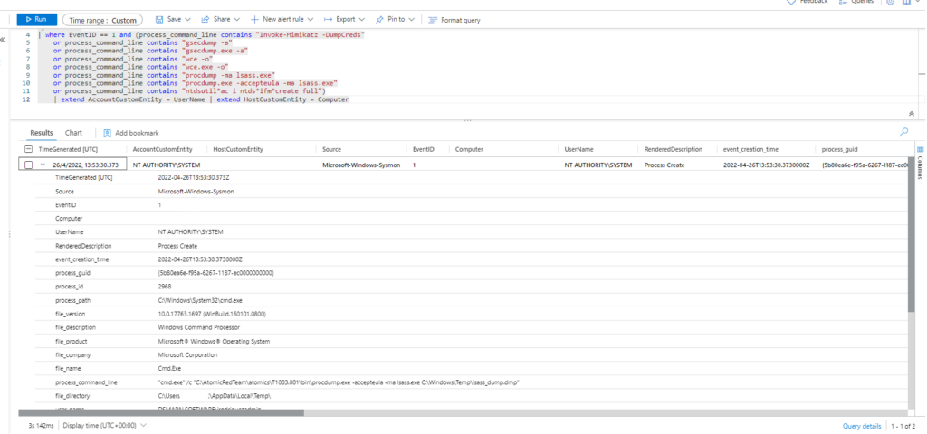 Emulación de ataques mediante Atomic Red Team y Detección con Azure Sentinel Parte 1 (ATT&CK T1003)