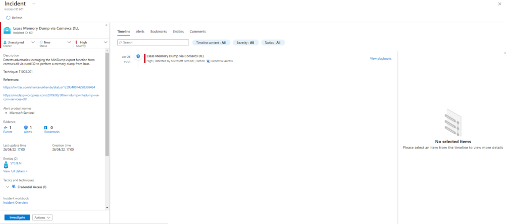 Emulación de ataques mediante Atomic Red Team y Detección con Azure Sentinel Parte 1 (ATT&CK T1003)