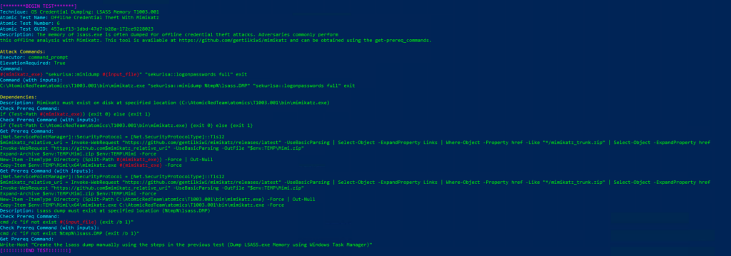 Emulación de ataques mediante Atomic Red Team y Detección con Azure Sentinel Parte 1 (ATT&CK T1003)
