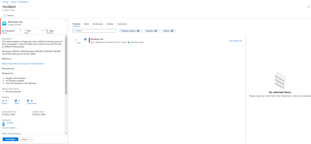 Emulación de ataques mediante Atomic Red Team y Detección con Azure Sentinel Parte 1 (ATT&CK T1003)