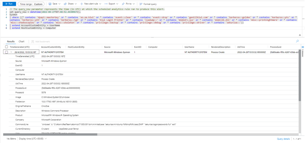 Emulación de ataques mediante Atomic Red Team y Detección con Azure Sentinel Parte 1 (ATT&CK T1003)