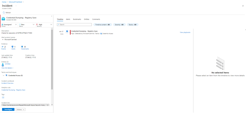 Emulación de ataques mediante Atomic Red Team y Detección con Azure Sentinel Parte 1 (ATT&CK T1003)