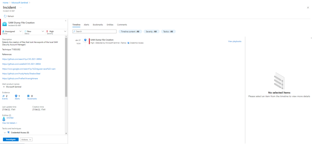 Emulación de ataques mediante Atomic Red Team y Detección con Azure Sentinel Parte 1 (ATT&CK T1003)