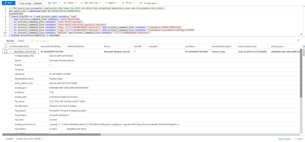 Emulación de ataques mediante Atomic Red Team y Detección con Azure Sentinel Parte 1 (ATT&CK T1003)