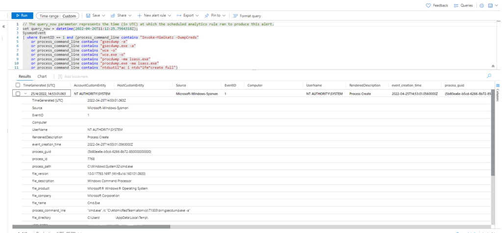 Emulación de ataques mediante Atomic Red Team y Detección con Azure Sentinel Parte 1 (ATT&CK T1003)