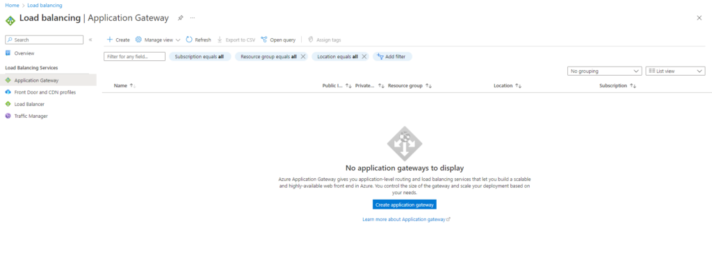 Desplegar Load Balancer WAF en Azure