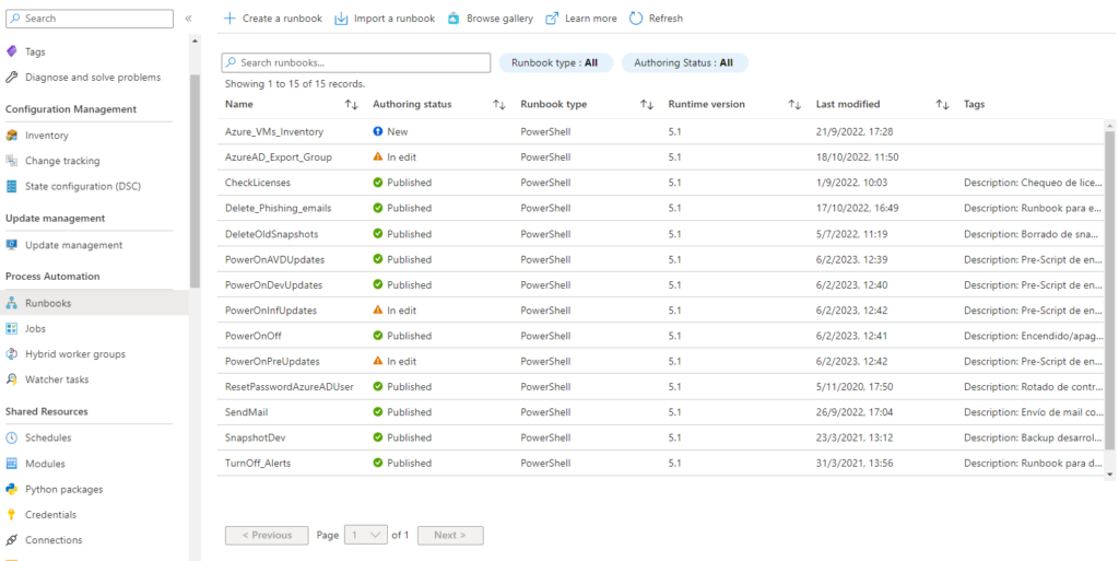 Apagado y Encendido Automático de VMs con PowerShell y Tags en Azure