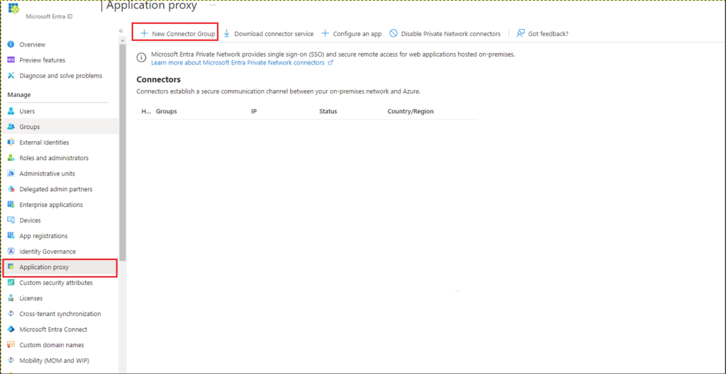 Creando un Application Proxy en Azure AD