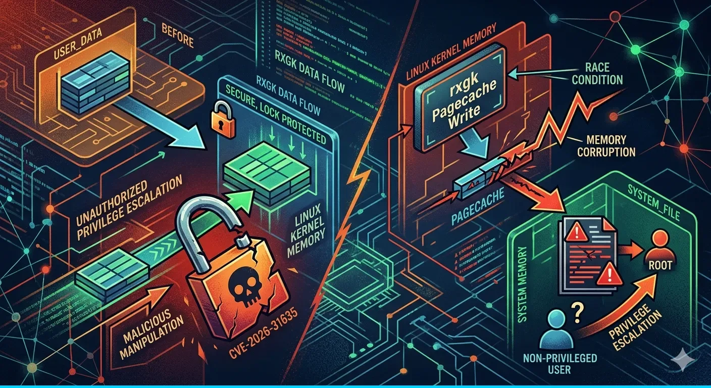 DirtyDecrypt (CVE-2026-31635): escalada de privilegios en Linux via rxgk pagecache write