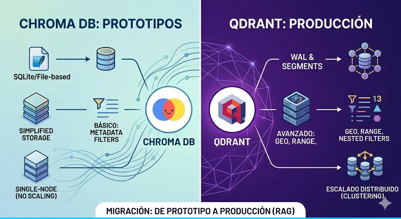 De ChromaDB a Qdrant: migrar tu RAG a produccion con Docker