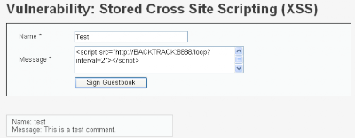 Stored XSS in DVWA