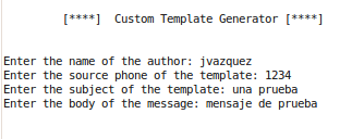 Create template